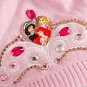 Disney Store Princess Knit Hat Jasmine Ariel Rapunzel Pink Size XS/S 2016