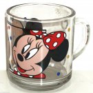 Disney Minnie and Mickey Mouse Glass Coffee Mug Cup Disney Minnie and Mickey Mouse Glass Coffee Mug Cup