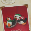 Hallmark Ornament Having Fun With Friends 2002 Collectors Club Penquins Hallmark Ornament Having Fun With Friends 2002 Collectors Club Penquins