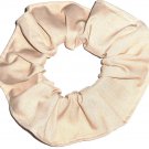 Tan Cotton Fabric Hair Ties Scrunchie Scrunchies by Sherry