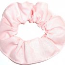 Light Pink Fabric Hair Scrunchie Tie Ponytail Holder Scrunchies by Sherry