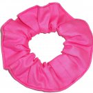 Bubblegum Pink Fabric Hair Scrunchie Tie Ponytail Holder Scrunchies by Sherry