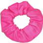 Bubblegum Pink Fabric Hair Scrunchie Tie Ponytail Holder Scrunchies by Sherry