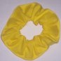 Bright Yellow Cotton Fabric Hair Scrunchie Tie Ponytail Holder Scrunchies by Sherry