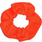 Bright Orange Cotton Fabric Hair Ties Scrunchie Scrunchies by Sherry