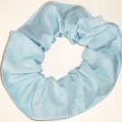 Baby Blue Cotton Fabric Hair Scrunchie Scrunchies by Sherry
