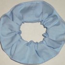 Sky Blue Cotton Fabric Hair Scrunchie Scrunchies by Sherry