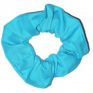 Turquoise Cotton Fabric Hair Scrunchie Scrunchies by Sherry