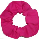 Tutti Frutti Pink Cotton Fabric Hair Scrunchie Tie Ponytail Holder Scrunchies by Sherry