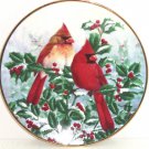 Birds Red Holly Berries Plate Winter Splendor Garden Hamilton Collector Retired Birds Red Holly Berries Plate Winter Splendor Garden Hamilton Collector Retired