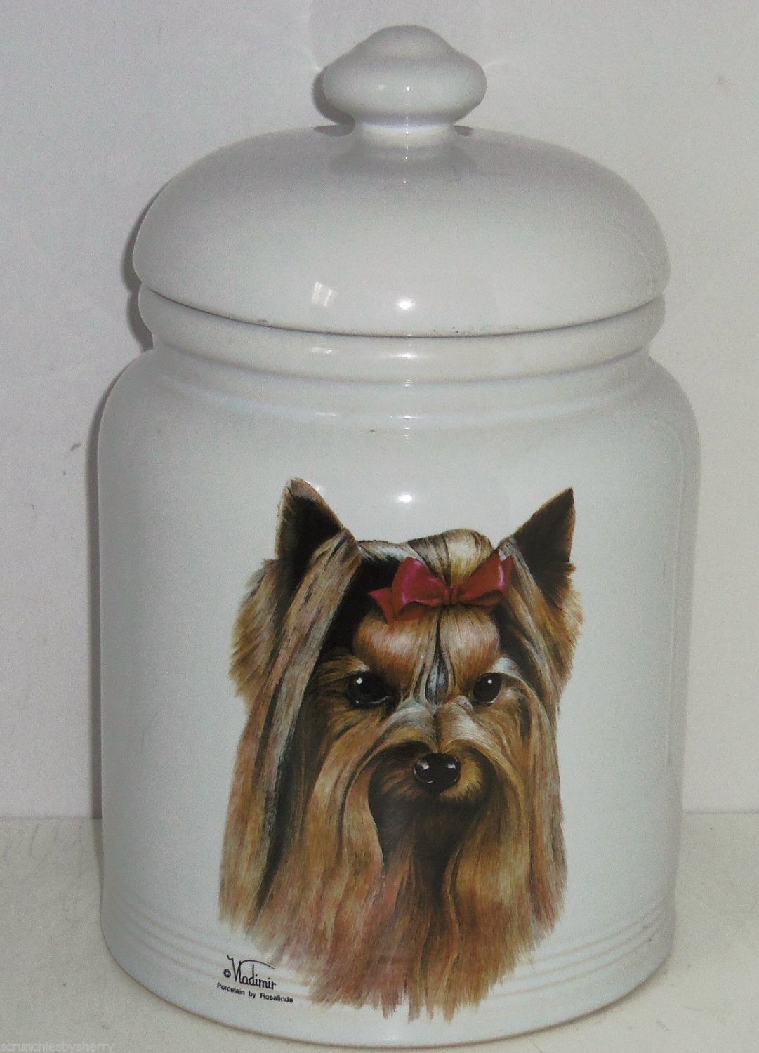 Yorkshire Terrier Yorkie Cookie Jar Treat Dog Puppy