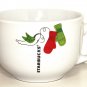 Starbucks Coffee Mug 2011 21.9 ozs Christmas Holiday Red Green Mittens Bird