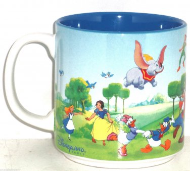 Disneyland Parks Coffee Mug Alice Snow White Dumbo Goofy Pinocchio Minnie Micke