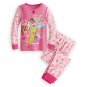 Disney Store Princess Cinderella Jasmine Rapunzel Long Sleeve 2 Piece Pajamas Size 5