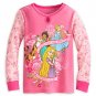 Disney Store Princess Cinderella Jasmine Rapunzel Long Sleeve 2 Piece Pajamas Size 5