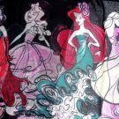 Disney Princess Runway Scarf Black Ariel Snow White Rapunzel Aurora Theme Parks