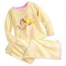 Disney Store Belle Sleep Set Pajamas Princess Yellow 2016 Size 2