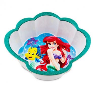 Disney Store Ariel Cereal Bowl Little Mermaid Flounder Meal Time Magic New