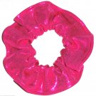 Fushcia Berry Metallic Spandex Hair Scrunchie Fabric Scrunchies by Sherry