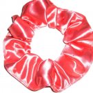 Orange Coral Spandex Hair Scrunchie Fabric Scrunchies by Sherry