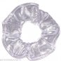 Sterling Silver Metallic Spandex Hair Scrunchie Fabric Scrunchies by Sherry