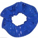 Blue Silver Pinstripe Metallic Spandex Hair Scrunchie Fabric Scrunchies by Sherry Blue Silver Pinstripe Metallic Spandex Hair Scrunchie Fabric Scrunchies by Sherry