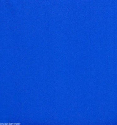 Royal Blue Spandex Hair Scrunchie Fabric Scrunchies by Sherry
