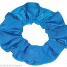 Turquoise Spandex Hair Scrunchie Fabric Scrunchies by Sherry