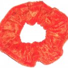 Orange Panne Velvet Fabric Hair Scrunchie Scrunchies by Sherry Orange Panne Velvet Fabric Hair Scrunchie Scrunchies by Sherry