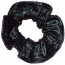 Forest Green Panne Velvet Fabric Hair Scrunchie Scrunchies by Sherry