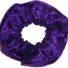 Purple Panne Velvet Fabric Hair Scrunchie Scrunchies by Sherry Purple Panne Velvet Fabric Hair Scrunchie Scrunchies by Sherry