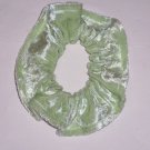 Bamboo Green Panne Velvet Fabric Hair Scrunchie Scrunchies by Sherry Bamboo Green Panne Velvet Fabric Hair Scrunchie Scrunchies by Sherry