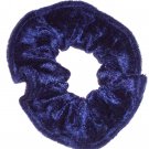 Navy Blue Panne Velvet Fabric Hair Scrunchie Scrunchies by Sherry Navy Blue Panne Velvet Fabric Hair Scrunchie Scrunchies by Sherry