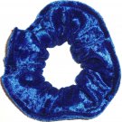 Royal Blue Panne Velvet Fabric Hair Scrunchie Scrunchies by Sherry Royal Blue Panne Velvet Fabric Hair Scrunchie Scrunchies by Sherry