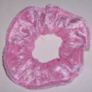 Light Pink Panne Velvet Fabric Hair Scrunchie Scrunchies by Sherry Light Pink Panne Velvet Fabric Hair Scrunchie Scrunchies by Sherry