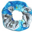Manatees Blue Cotton Hair Scrunchie Scrunchies by Sherry Manatees Blue Cotton Hair Scrunchie Scrunchies by Sherry
