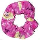 Disney Frozen Elsa Anna Pink Fabric hair Scurnchie Scrunchies by Sherry