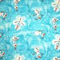 Disney Frozen Olaf Snowman Blue Fabric hair Scurnchie Scrunchies by Sherry