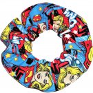 Disney Marvel Supergirl Fabric hair Scurnchie Scrunchies by Sherry