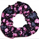 Disney Mickey Mouse Pink Floral Black Fabric hair Scurnchie Scrunchies by Sherry Disney Mickey Mouse Pink Floral Black Fabric hair Scurnchie Scrunchies by Sherry