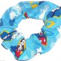 Disney Mickey Mouse Blue Fabric hair Scurnchie Scrunchies by Sherry