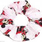 Disney Minnie Mouse Red Dress Pink Fabric hair Scurnchie Scrunchies by Sherry