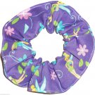 Disney Tinker Bell Purple Fabric hair Scurnchie Scrunchies by Sherry