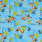 Disney Finding Nemo Squirt Blue Fabric hair Scurnchie Scrunchies by Sherry