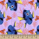 Disney Finding Dory Purple Fabric hair Scrunchie Scrunchies by Sherry