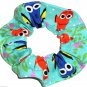 Disney Finding Dory Teal Green Fabric hair Scurnchie Scrunchies by Sherry
