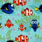 Disney Finding Dory Teal Green Fabric hair Scurnchie Scrunchies by Sherry
