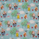 Disney Seven Dwarfs Dopey Grumpy Blue Fabric hair Scurnchie Scrunchies by Sherry