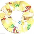 Disney Tigger Yellow Fabric hair Scurnchie Scrunchies by Sherry