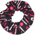 Candy Canes Christmas Holiday Black Fabric Hair Scrunchie Ties Scrunchies by Sherry Candy Canes Christmas Holiday Black Fabric Hair Scrunchie Ties Scrunchies by Sherry